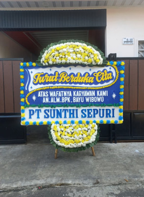 Papan Bunga Duka di Dukuhwaru